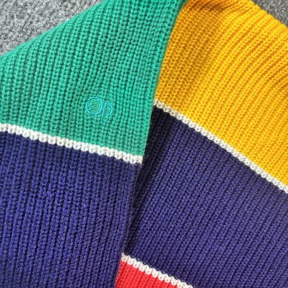 Ocean Pacific Sweater Mens Large Multicolor Stripe Knit Crewneck Pullover - Picture 4 of 4